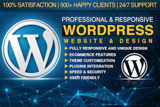 make wordpress design and wordpress customization