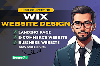 do wix website design or wix website redesign and wix landing page