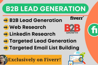 do b2b lead generation, business leads, linkedin leads, and prospect list