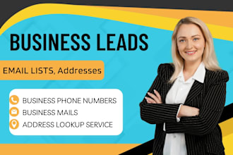 collect niche targeted email lists, phone no, and address lookup