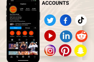 create and setup all social media accounts for your business