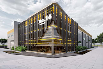 exterior or interior 3d modeling and rendering