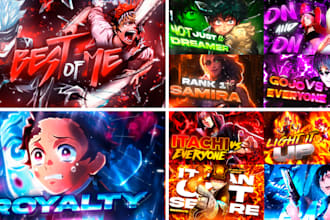 do high CTR anime thumbnails for youtube