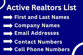 provide active real estate agents, realtors list