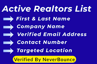 provide active real estate agents, realtors list