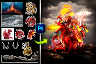 do photo manipulation, image composition, retouching, and editing