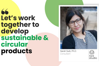 help you develop sustainable products