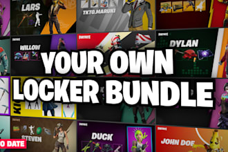 create a custom fortnite locker bundle concept for you