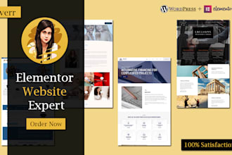 design, redesign, revamp or clone wordpress website with elementor pro