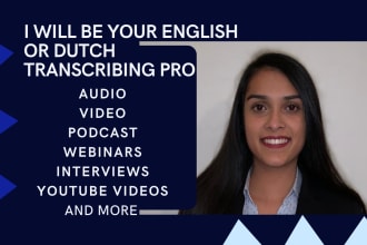 transcribe any english or dutch audio or video file