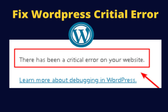 fix critical error wordpress website without losing content