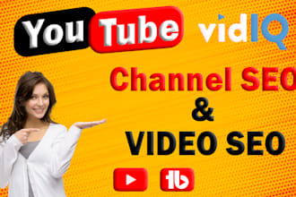 do youtube video SEO by vidiq and promote your channel