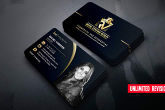 design luxury modern real estate business card and minimal, unique, elegant card