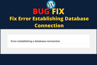 fix error establishing a database connection in wordpress without loosing data