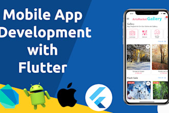 develop android and ios apps using flutter and dart