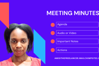 write action notes, minutes of your video or audio meeting