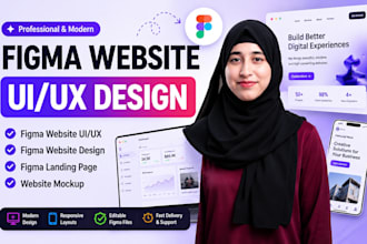 do figma website UI UX, figma website design, figma landing page, website mockup