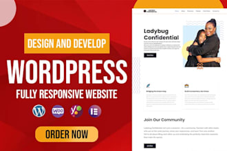 make professional wordpress website design using elementor pro