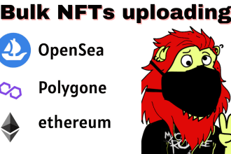 manually bulk upload nfts to opensea