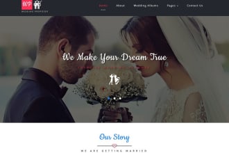 design exquisite weeding, social and corporate venue website