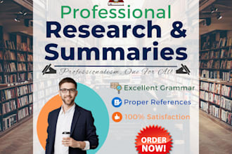 write research and summaries