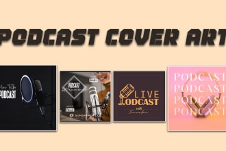 design a professional podcast cover art