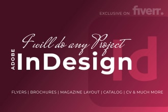 design any project in adobe indesign