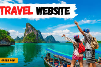 develop tour and travel website with wordpress