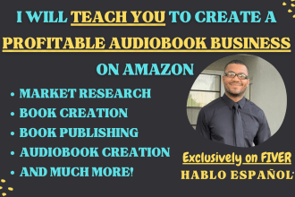 coach you to create online business making amazon audiobooks