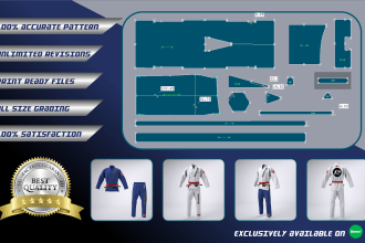 make martial art uniform patterns