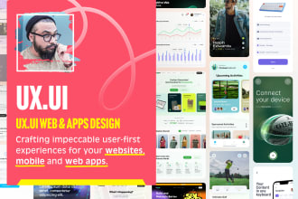 design the ui ux of your website or mobile application