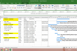 prepare schedule on primavera or ms project for your project