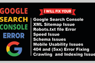 fix google search console error, coverage issue and index your site