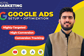 do google ads setup and management adwords PPC campaign optimization for sales