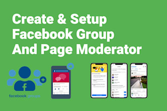 create facebook group and page moderator