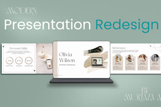 modernize powerpoint presentation redesign and pitch deck