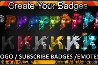 create custom twitch sub badges, twitch sub emotes, bit badges