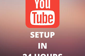 create youtube channel and setup the channel