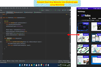 convert site to an android app using webview