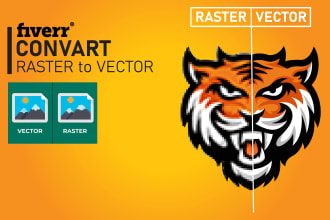 do manual vector tracing, convert logo to vector, lrecreate
