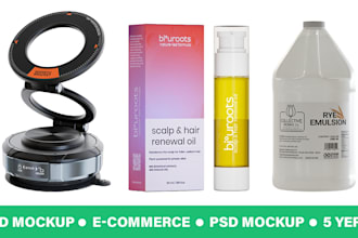 3d product, mockup, and rendering, PSD and 3d photorealistic