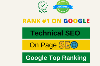 do onpage and technical SEO for your website