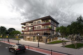 exterior or interior 3d modeling and rendering