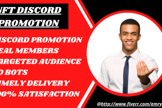 impressive nft discord promotion, nft promotion, discord server