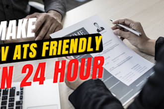 make a CV ats friendly in 24 hours only