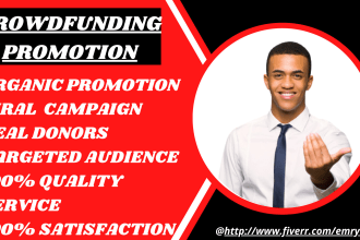setup crowdfunding campaign, fundraising promotion to massive donors