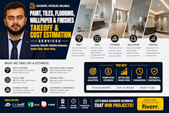do paint and tiles cost estimation by planswift