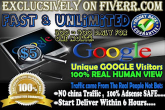 drive Unlimited Real Genuine Traffic for 30 days