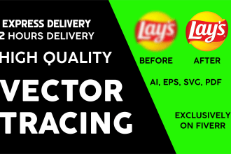 vector tracing or redraw logo and image manually