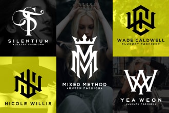 do a creative monogram fashion apparel and clothing brand logo